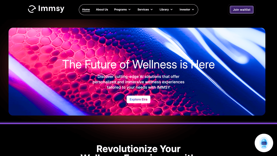 Immsy – Immersive UI Portfolio